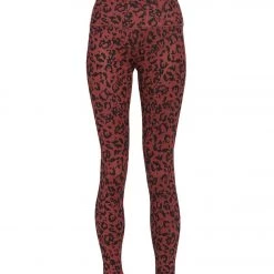 Balance Collection Contender Lux Printed Yoga Leggings Oxblood Leopard Oil