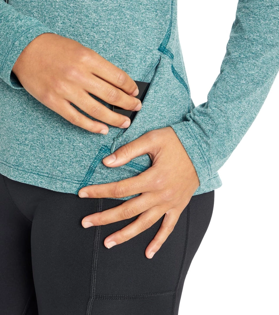 Balance Collection Flex Yoga Long Sleeve Heather Balsam Green CLOTHING 7 Balance Collection Flex Yoga Long Sleeve Heather Balsam Green CLOTHING