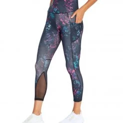 CLOTHING Marika Mckenna Yoga Capris Crystal Dye Black