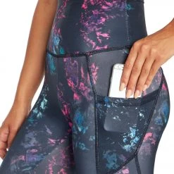 CLOTHING Marika Mckenna Yoga Capris Crystal Dye Black