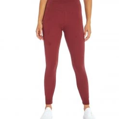 CLOTHING Balance Collection Easy Ankle Yoga Leggings Oxblood Red