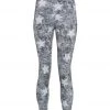 Onzie High Waisted Basic 7/8 Yoga Leggings Heathered Star