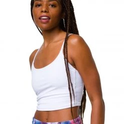 CLOTHING Onzie Belle Cami Yoga Crop White Rib