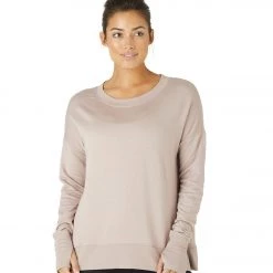 Glyder Lounge Long Sleeve Tee Adobe Rose CLOTHING