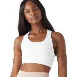 Glyder Full Force Yoga Sports Bra White CLOTHING