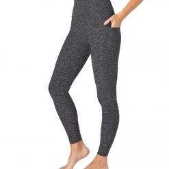 Beyond Yoga Spacedye Out Of Pocket High Waisted 7/8 Yoga Leggings Black Charcoal NEW ARRIVALS