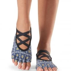 Toesox Elle Half-Toe Yoga Grip Socks Villa ACCESSORIES