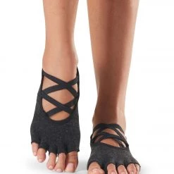 Toesox Elle Half-Toe Yoga Grip Socks Merci ACCESSORIES