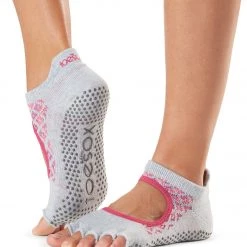 Toesox Bellarina Half-Toe Yoga Grip Socks Siesta