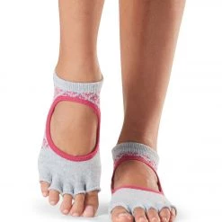 Toesox Bellarina Half-Toe Yoga Grip Socks Siesta
