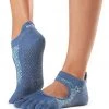 Toesox Bellarina Full-Toe Yoga Grip Socks Baja Blue ACCESSORIES