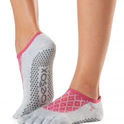 Toesox Luna Full-Toe Yoga Grip Socks Siesta