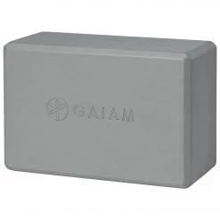 Gaiam Foam Yoga Block 4 Inch Folkstone Grey