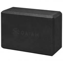 Gaiam Foam Yoga Block 4 Inch Black