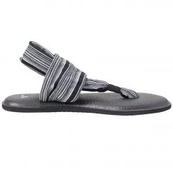 Sanuk Women's Yoga Sling 2 Sandal Black/White
