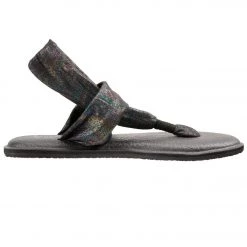 ACCESSORIES Sanuk Women's Yoga Sling 2 Metallic Sandal Black Rainbow