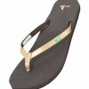 Sanuk Women's Yoga Joy Metallic Flip Flop Gold ACCESSORIES
