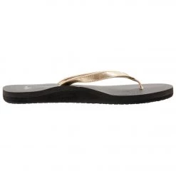 Sanuk Women's Yoga Joy Metallic Flip Flop Champagne