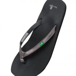 ACCESSORIES Sanuk Women's Yoga Joy Metallic Flip Flop Pewter