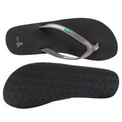 ACCESSORIES Sanuk Women's Yoga Joy Metallic Flip Flop Pewter