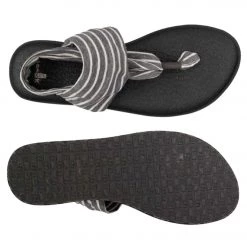 ACCESSORIES Sanuk Yoga Sling 2 Prints Sandal Charcoal/Natural Stripes 9 ACCESSORIES Sanuk Yoga Sling 2 Prints Sandal Charcoal/Natural Stripes