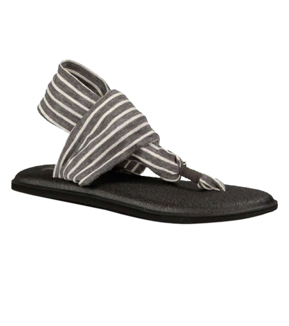 ACCESSORIES Sanuk Yoga Sling 2 Prints Sandal Charcoal/Natural Stripes 7 ACCESSORIES Sanuk Yoga Sling 2 Prints Sandal Charcoal/Natural Stripes