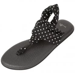 Sanuk Yoga Sling 2 Prints Sandal Black/White Dots ACCESSORIES