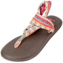 ACCESSORIES Sanuk Yoga Sling 2 Prints Sandal Olive/Multi Tribal Stripe