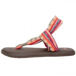 ACCESSORIES Sanuk Yoga Sling 2 Prints Sandal Olive/Multi Tribal Stripe