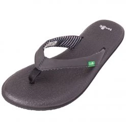 Sanuk Women's Yoga Chakra Flip Flop Black ACCESSORIES