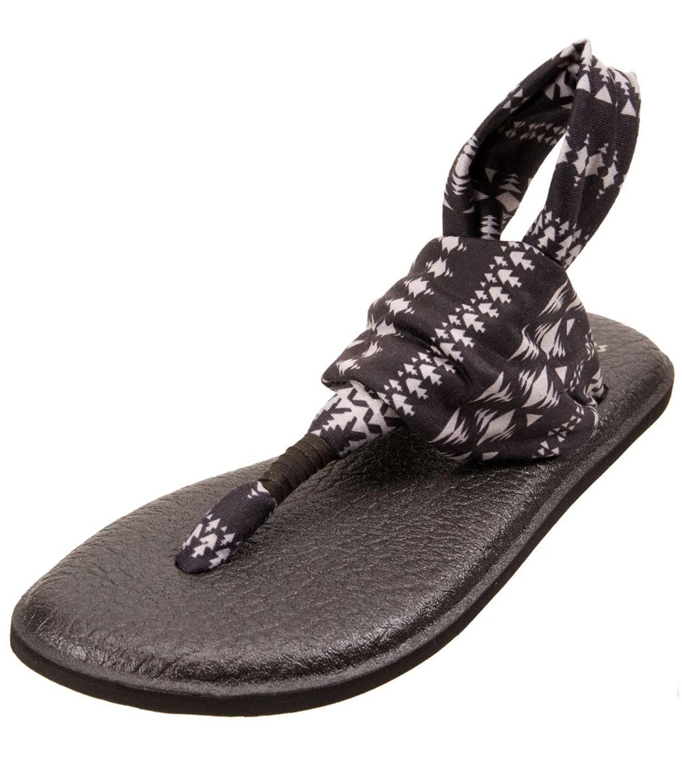 Sanuk Women's Yoga Sling 2 Prints Sandal Black/Natural Koa Tribal 3 Sanuk Women's Yoga Sling 2 Prints Sandal Black/Natural Koa Tribal