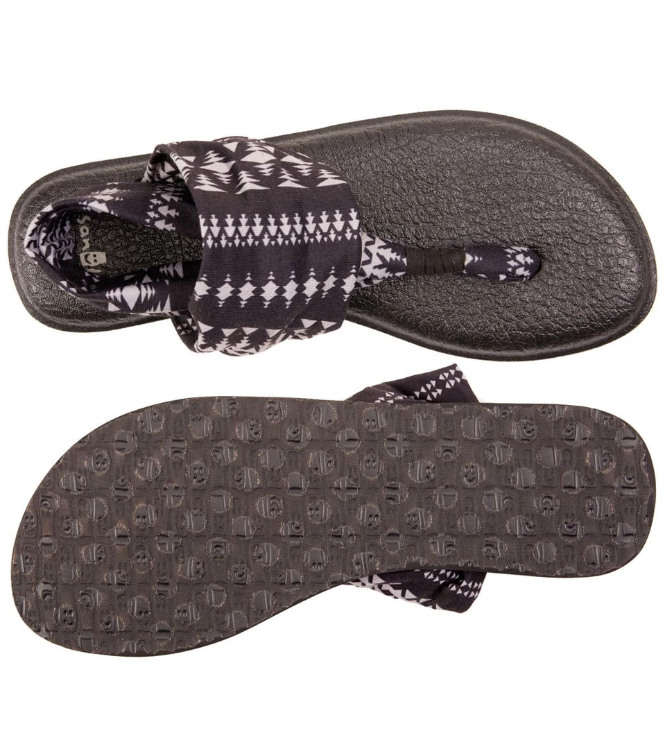 Sanuk Women's Yoga Sling 2 Prints Sandal Black/Natural Koa Tribal 6 Sanuk Women's Yoga Sling 2 Prints Sandal Black/Natural Koa Tribal