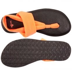 Sanuk Girl's Yoga Sling Burst Sandal Tropical Papayal ACCESSORIES
