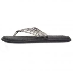 Sanuk Women's Yoga Salty Metallic Sandal Pewter ACCESSORIES