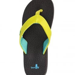 Sanuk Women's Yoga Mat Flip Flop Lime ACCESSORIES