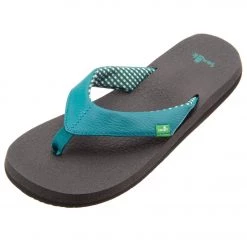 Sanuk Women's Yoga Mat Flip Flop Evergreen ACCESSORIES