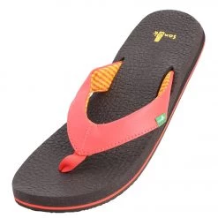 Sanuk Women's Yoga Mat Flip Flop Coral