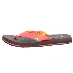 Sanuk Women's Yoga Mat Flip Flop Coral 10 Sanuk Women's Yoga Mat Flip Flop Coral