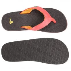 Sanuk Women's Yoga Mat Flip Flop Coral 11 Sanuk Women's Yoga Mat Flip Flop Coral
