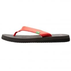 ACCESSORIES Sanuk Women's Yoga Mat Flip Flop Bright Red