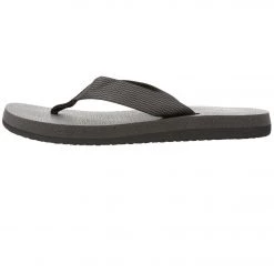 Sanuk Women's Yoga Mat Webbing Flip Flop Black/Black