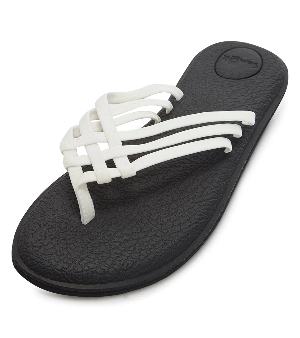 Sanuk Women's Yoga Salty Sandal White 8 Sanuk Women's Yoga Salty Sandal White
