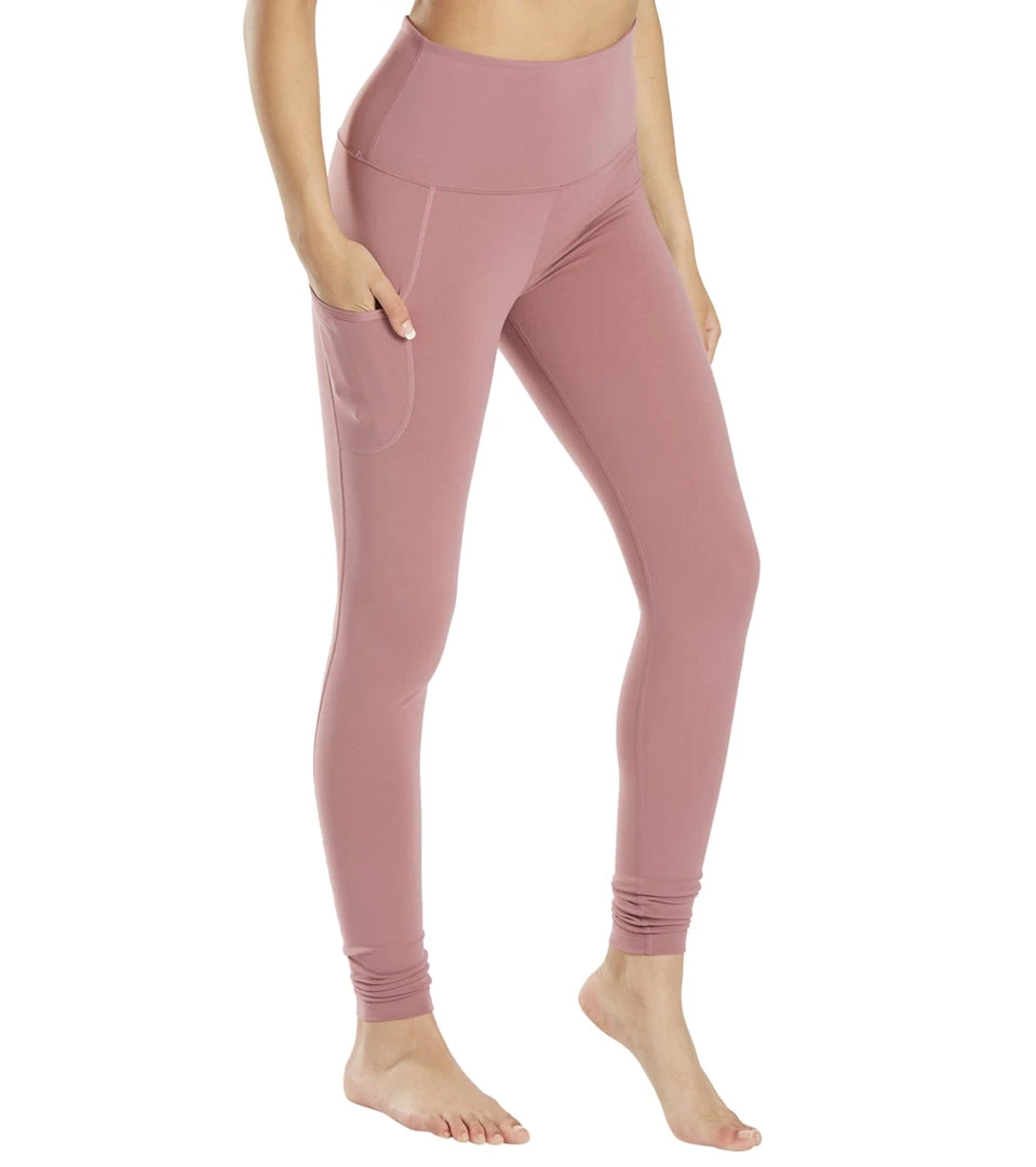 Everyday Yoga High Waisted Go-To Pocket Leggings 28" Dusty Rose CLOTHING 3 Everyday Yoga High Waisted Go-To Pocket Leggings 28" Dusty Rose CLOTHING