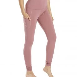 Everyday Yoga High Waisted Go-To Pocket Leggings 28" Dusty Rose CLOTHING 17 Everyday Yoga High Waisted Go-To Pocket Leggings 28