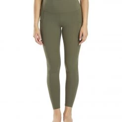 CLOTHING Everyday Yoga High Waisted Go-To Pocket 7/8 Leggings 25" Dark Olive