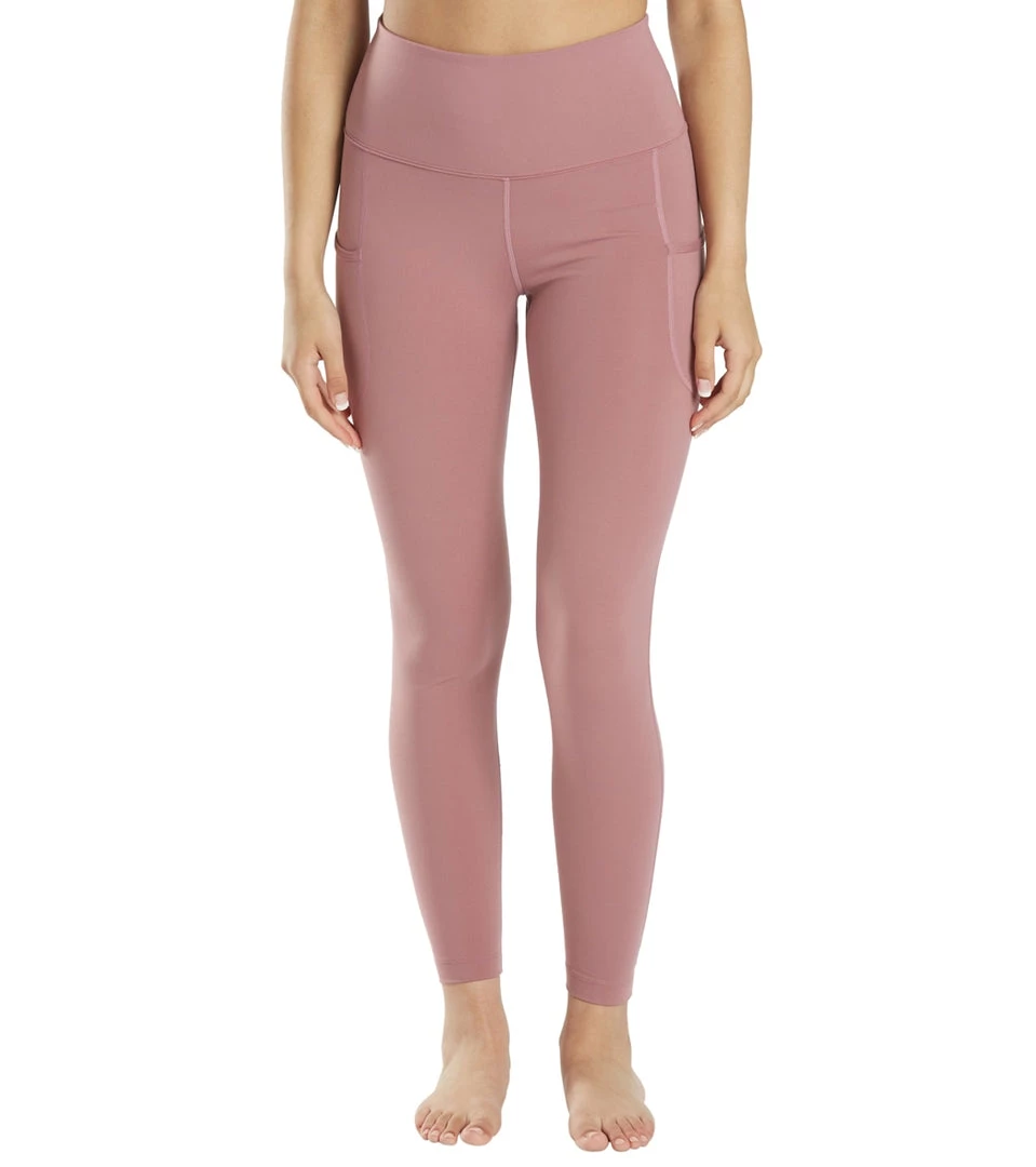 CLOTHING Everyday Yoga High Waisted Go-To Pocket 7/8 Leggings 25" Dusty Rose 3 CLOTHING Everyday Yoga High Waisted Go-To Pocket 7/8 Leggings 25" Dusty Rose