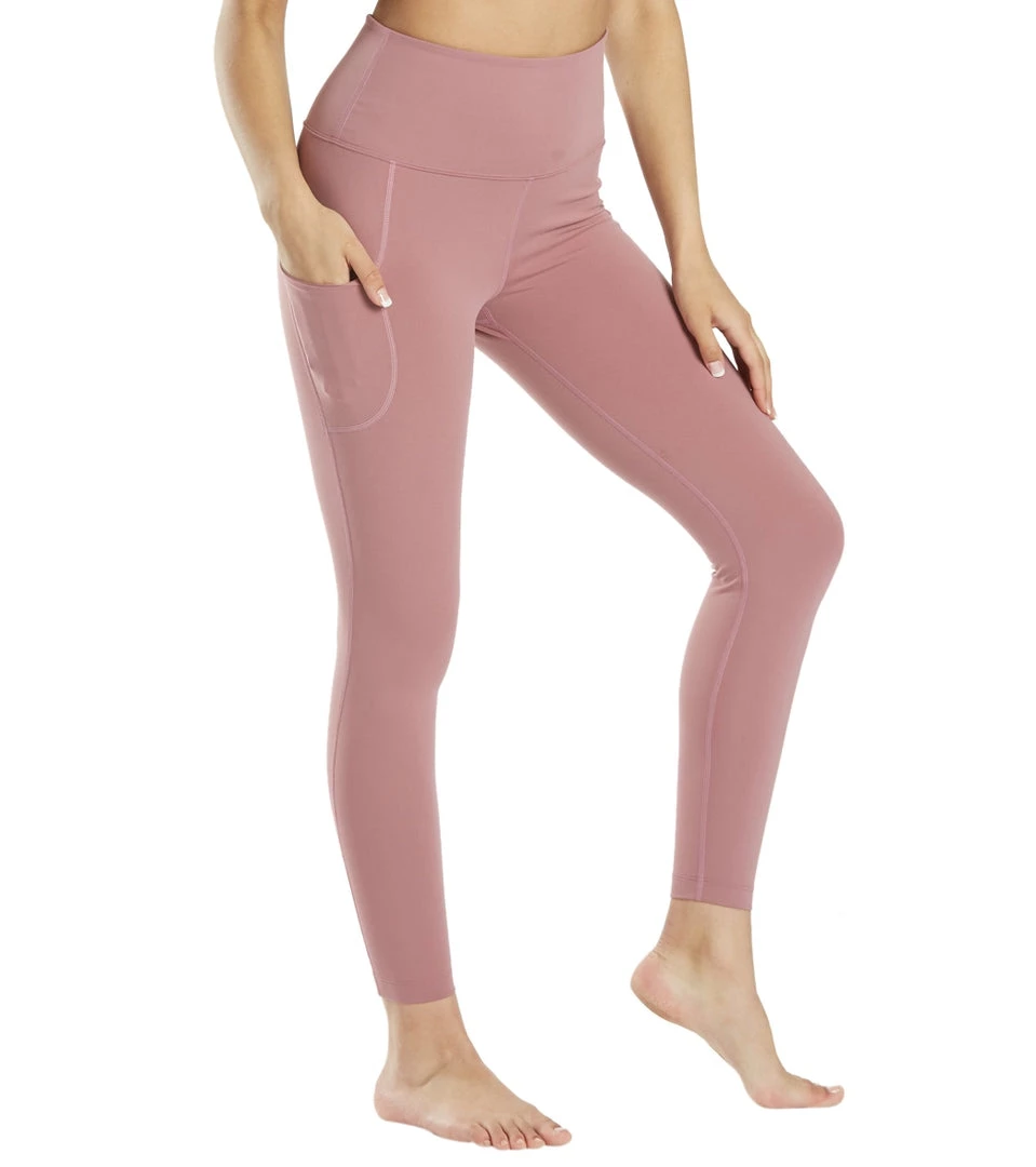 CLOTHING Everyday Yoga High Waisted Go-To Pocket 7/8 Leggings 25" Dusty Rose 4 CLOTHING Everyday Yoga High Waisted Go-To Pocket 7/8 Leggings 25" Dusty Rose