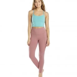 CLOTHING Everyday Yoga High Waisted Go-To Pocket 7/8 Leggings 25" Dusty Rose 12 CLOTHING Everyday Yoga High Waisted Go-To Pocket 7/8 Leggings 25