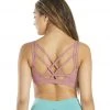 Everyday Yoga Radiant Solid Strappy Back Sports Bra Dusty Rose CLOTHING 1 Everyday Yoga Radiant Solid Strappy Back Sports Bra Dusty Rose CLOTHING