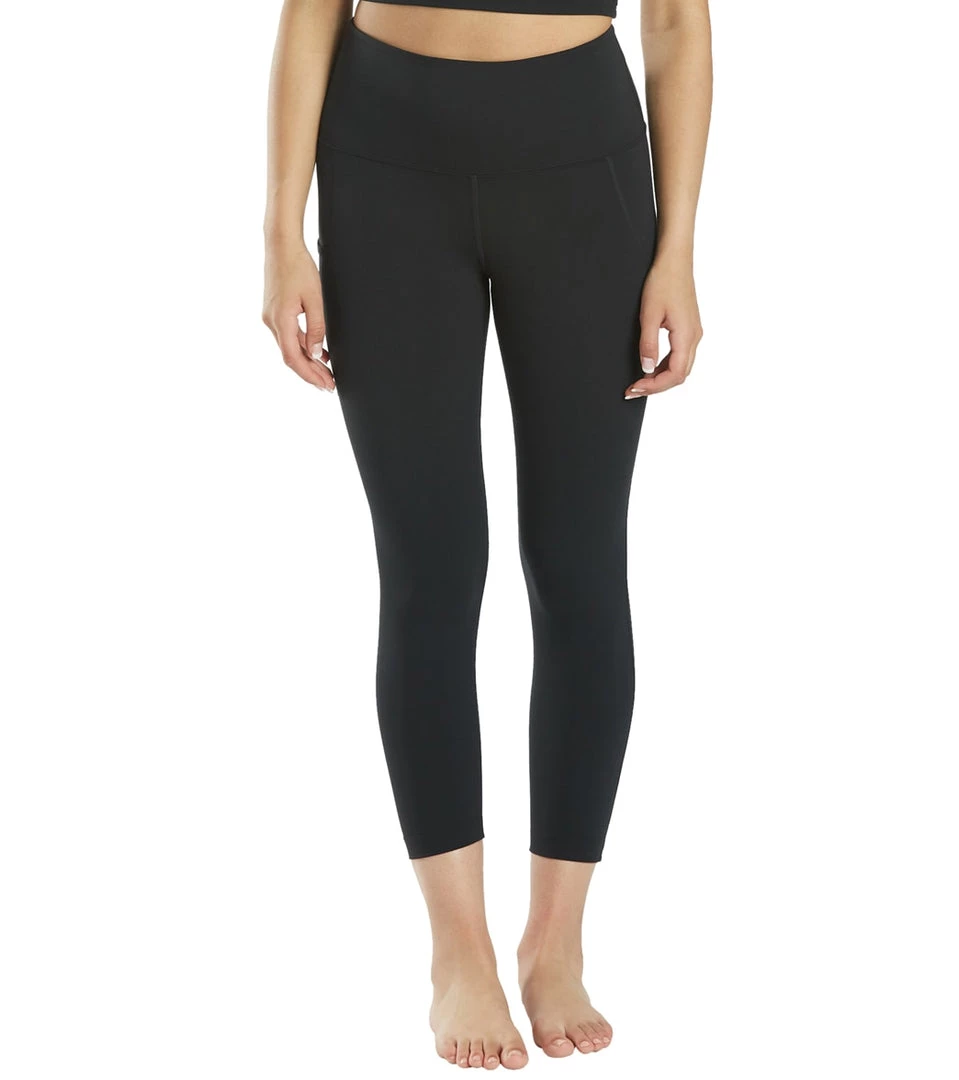 CLOTHING Everyday Yoga High Waisted Go-To Pocket Capri Crop 21" Black 9 CLOTHING Everyday Yoga High Waisted Go-To Pocket Capri Crop 21" Black